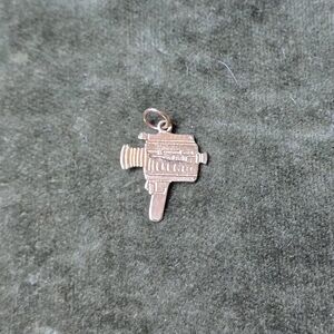 Gold Camera Charm Pendant 14k Camcorder SOLID GOLD not plated or filled